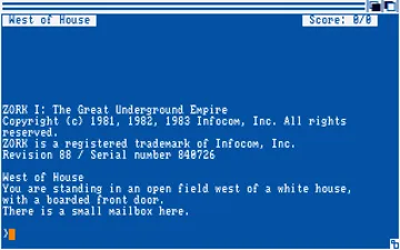 Zork I - The Great Underground Empire screen shot title